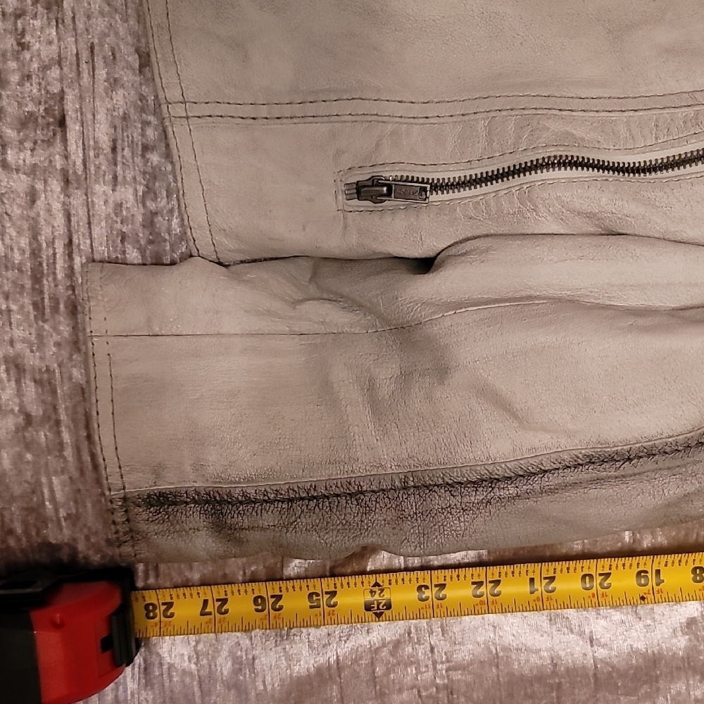 Men's Large Wilsons Leather Dark/Light Gray Jacket - Picture 6 of 6